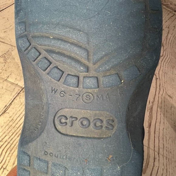 Crocs Blue Womens 6-7 - Picture 6 of 6